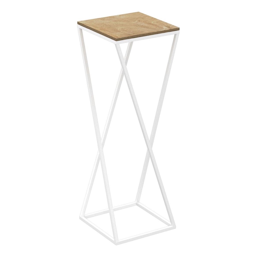 Stalak za cveće 70x24 cm beo
