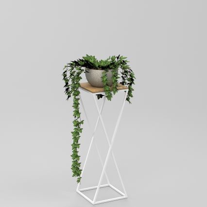 Stalak za cveće 70x24 cm beo