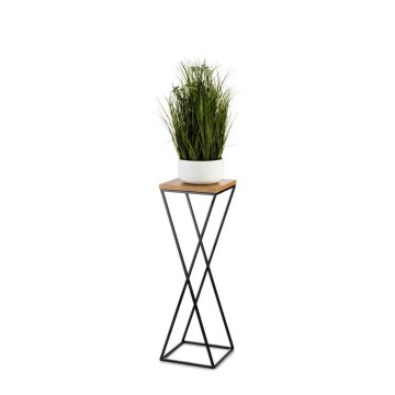 Stalak za cveće 70x24 cm crni/smeđi