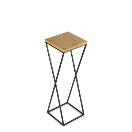 Stalak za cveće 70x24 cm crni/smeđi