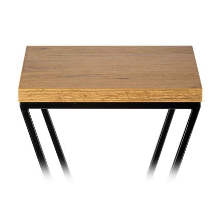 Stalak za cveće 70x24 cm crni/smeđi