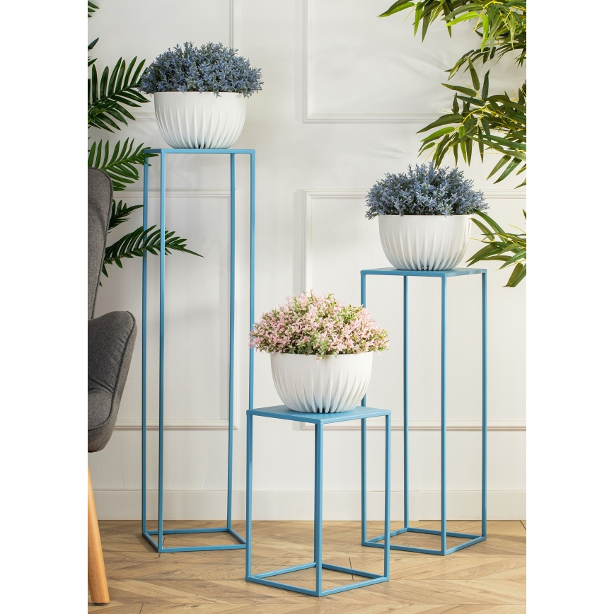 Stalak za cveće 70x24 cm plave boje