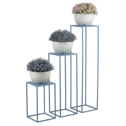 Stalak za cveće 70x24 cm plave boje