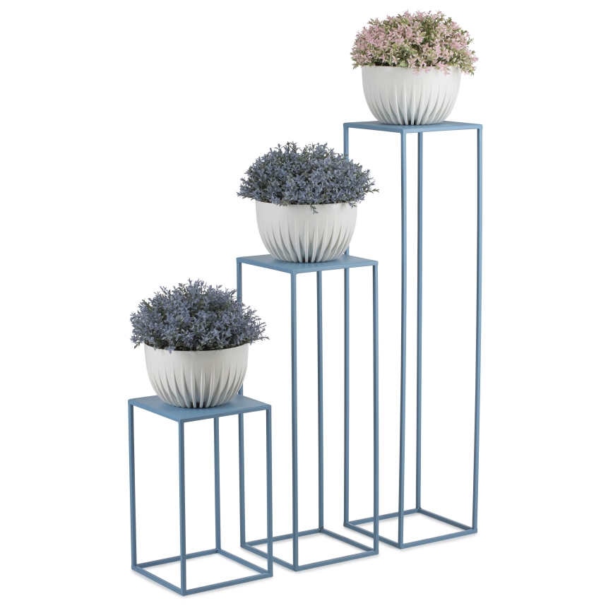 Stalak za cveće 70x24 cm plave boje