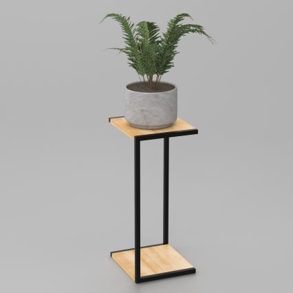 Stalak za cveće 70x30x34 cm, crne boje