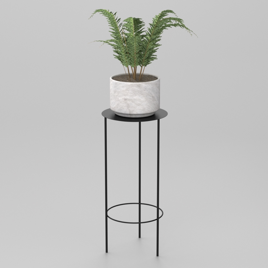 Stalak za cveće 70x32 cm, crne boje