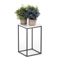 Stalak za cveće BASICLOFT 40x24 bela/crna
