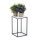 Stalak za cveće BASICLOFT 40x24 bela/crna