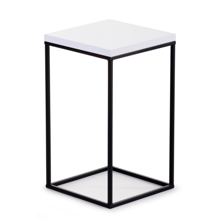 Stalak za cveće BASICLOFT 40x24 bela/crna