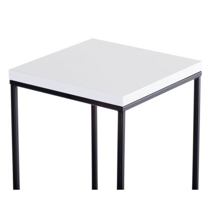 Stalak za cveće BASICLOFT 40x24 bela/crna