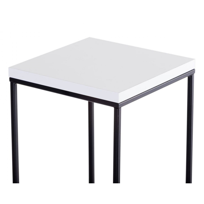 Stalak za cveće BASICLOFT 40x24 bela/crna