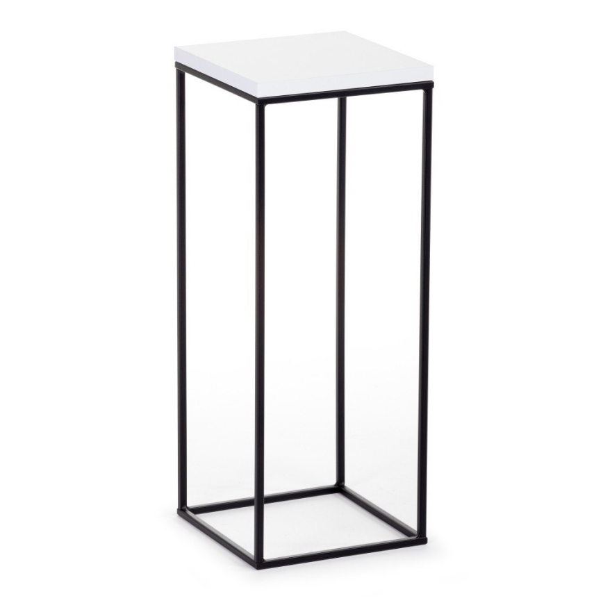 Stalak za cveće BASICLOFT 60x24 crna/bela