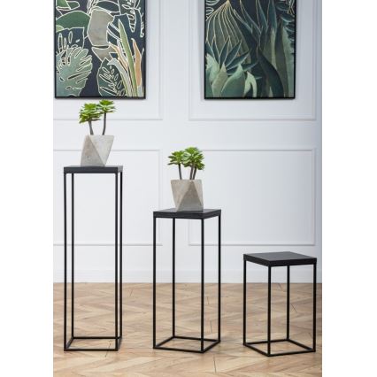 Stalak za cveće BASICLOFT 60x24 crni