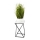 Stalak za cveće LOFT 40x24 cm crna/bela