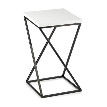 Stalak za cveće LOFT 40x24 cm crna/bela