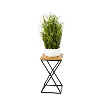 Stalak za cveće LOFT 40x24 cm crna/smeđa
