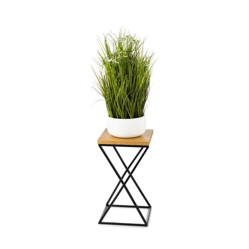 Stalak za cveće LOFT 40x24 cm crna/smeđa