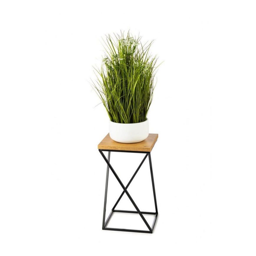 Stalak za cveće LOFT 40x24 cm crna/smeđa