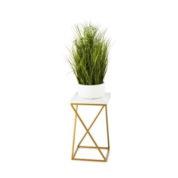 Stalak za cveće LOFT 40x24 cm zlatna/bela