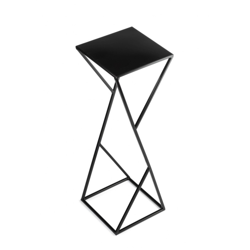 Stalak za cveće LOFT 70x23,5 cm crne boje