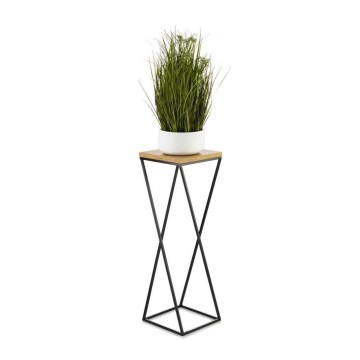 Stalak za cveće LOFT 70x24 cm crna/smeđa