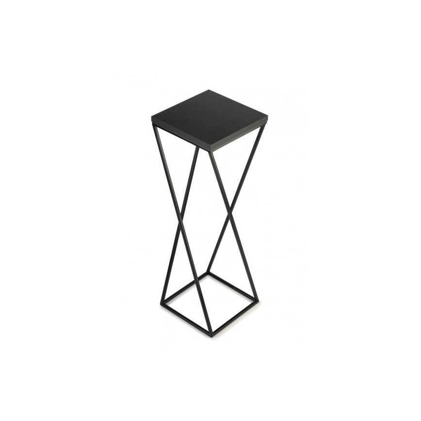 Stalak za cveće LOFT 70x24 cm, crne boje