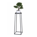 Stalak za cveće LOFT 70x24 cm, crne boje
