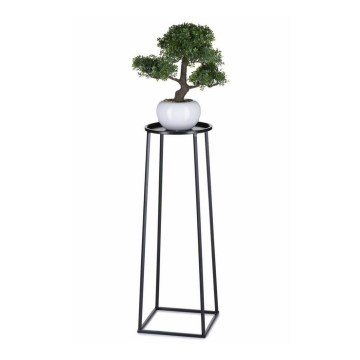Stalak za cveće LOFT 70x24 cm, crne boje