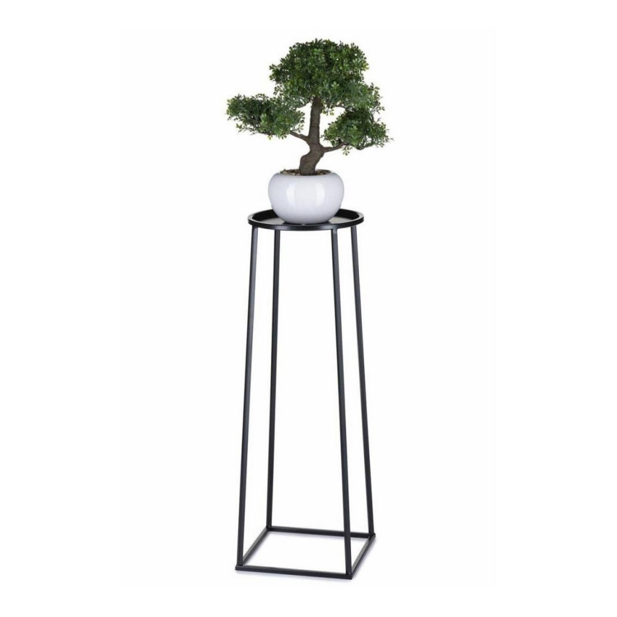 Stalak za cveće LOFT 70x24 cm, crne boje