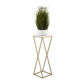 Stalak za cveće LOFT 70x24 cm zlatna/bela