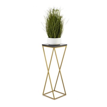 Stalak za cveće LOFT 70x24 cm zlatna/crna