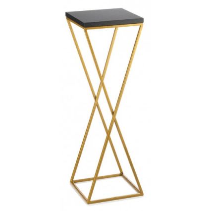 Stalak za cveće LOFT 70x24 cm, zlatna/crna