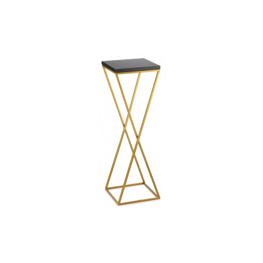 Stalak za cveće LOFT 70x24 cm, zlatna/crna
