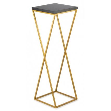 Stalak za cveće LOFT 70x24 cm, zlatna/crna