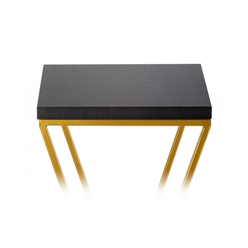 Stalak za cveće LOFT 70x24 cm, zlatna/crna