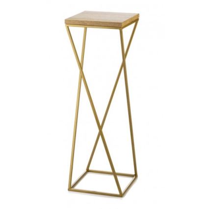 Stalak za cveće LOFT 70x24 cm zlatna/smeđa