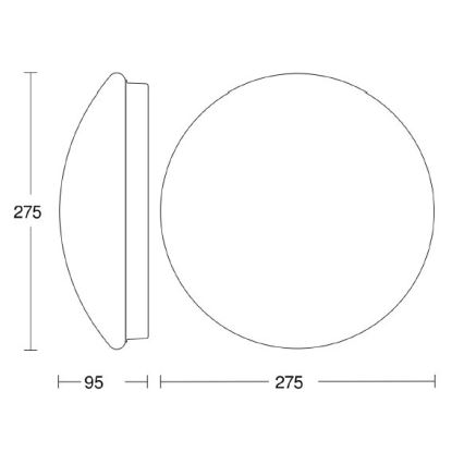 STEINEL 035105 - Kupatilsko svetlo sa senzorom RS 16 LED G LED/9,5W/230V IP44