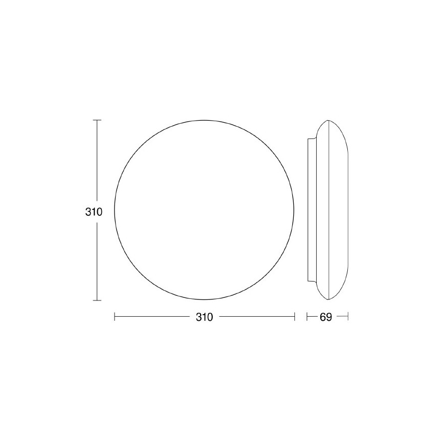 Steinel 035440 - LED spoljašnje plafonsko svetlo sa senzorom QUATTRO LED/10W/230V IP54