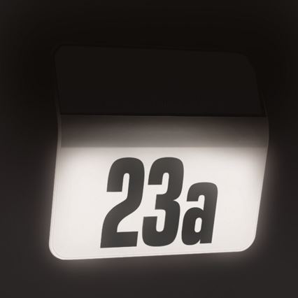 STEINEL 035730 - LED solarno osvetljenje za kućni broj XSolar LH-N LED/0,03W IP44 2500 mAh