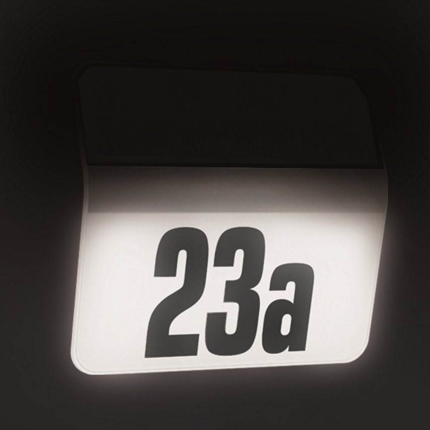 STEINEL 035730 - LED solarno osvetljenje za kućni broj XSolar LH-N LED/0,03W IP44 2500 mAh