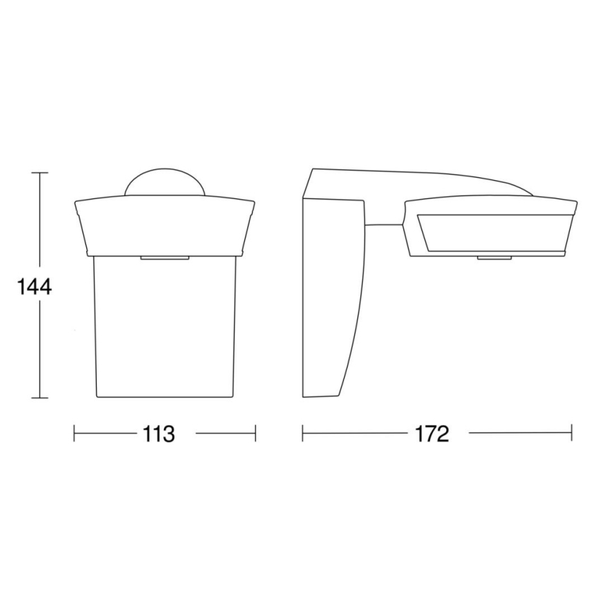 Steinel 056636 - Senzor pokreta SensIQ IP54 antracit + daljinski upravljač
