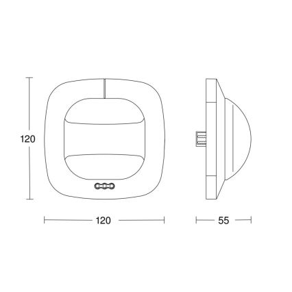 Steinel 057459 - Senzor prisustva Dual HF DALI-2 beo