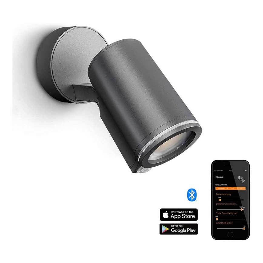 STEINEL 058630 - Spoljna LED zidna svetiljka sa senzorom SPOT ONE 1xGU10/7W/230V IP44