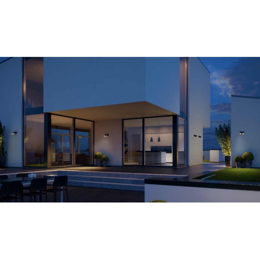 Steinel 058647 - Spoljašnje svetlo sa senzorom SPOT DUO 2xGU10/7,5W/230V IP44