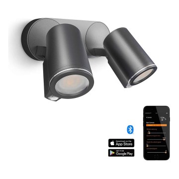 STEINEL 058654 - LED spoljno zidno svetlo sa senzorom SPOT DUO 2xGU10/7,5W/230V IP44