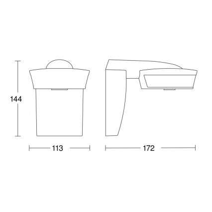 Steinel 059538 - Senzor pokreta SensIQ IP54, crni + daljinski upravljač