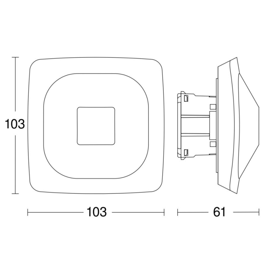 Steinel 064242 - Detektor prisutnosti HF 360-2 COM2, bela