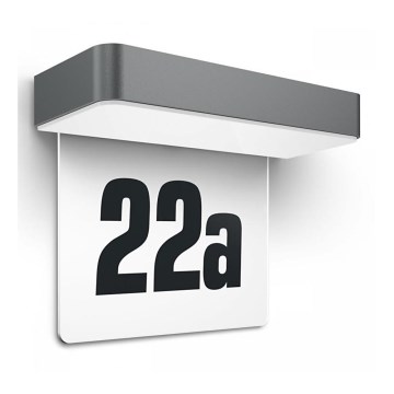 Steinel 065935 - LED solarni kućni broj XSolar SOL-O HN LED/0,07W 2000 mAh IP44 antracit