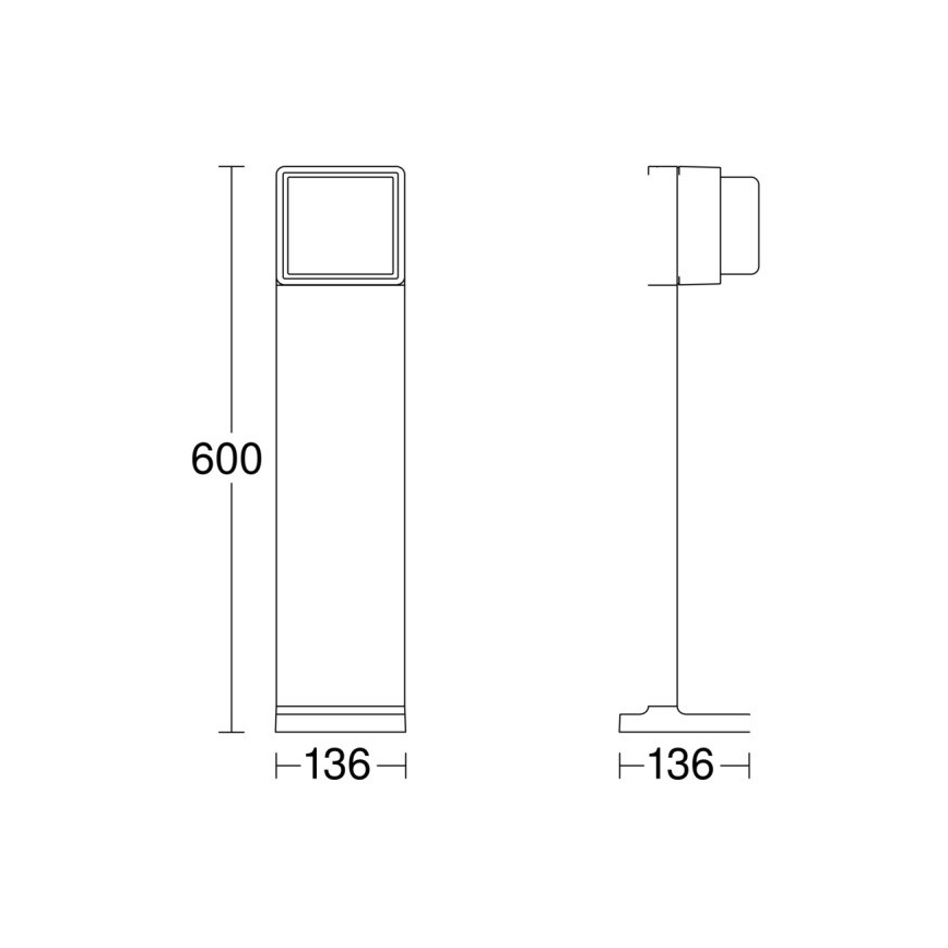 Steinel 078652 - LED prigušiva spoljašnja lampa GL 85 C 600 LED/9W/230V 3000K IP44