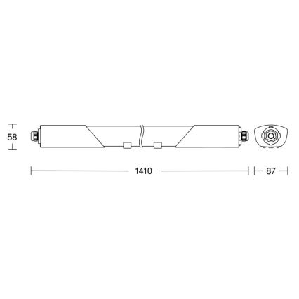 Steinel 079185 - LED tehnička svetiljka sa senzorom RS PRO 5100 SC LED/31W/230V IP66